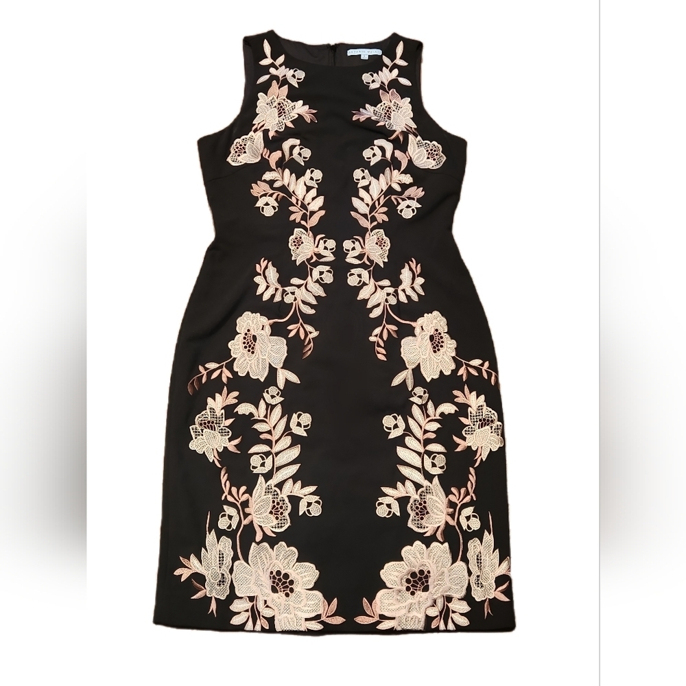 Antonio Melani Floral Embroidered Dress- Size 8